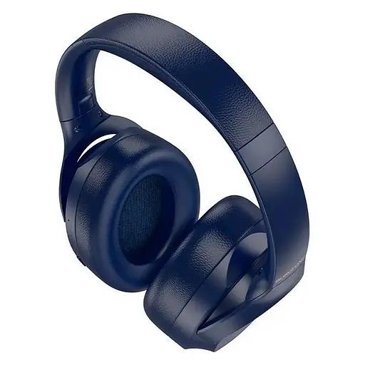 Бездротові навушники Borofone BO31 Prestige active noise reduction BT headphones, BT5.4, ANC, AUX, BT, 400mAh, 38h Max, blue - фото 2