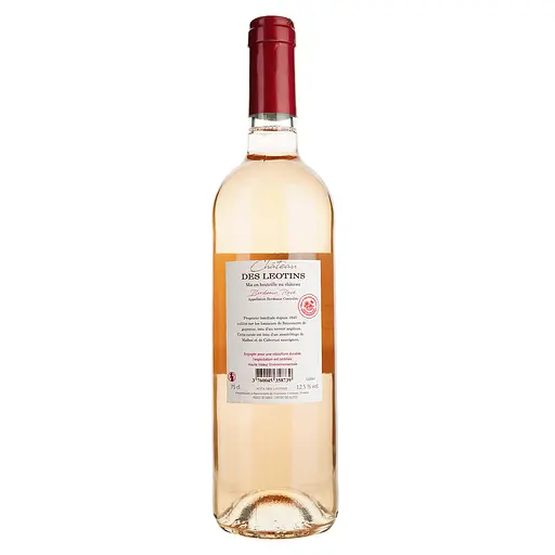 Вино Chateau des Leotins Bordeaux Rose, розовое, сухое, 0,75 л - фото 4