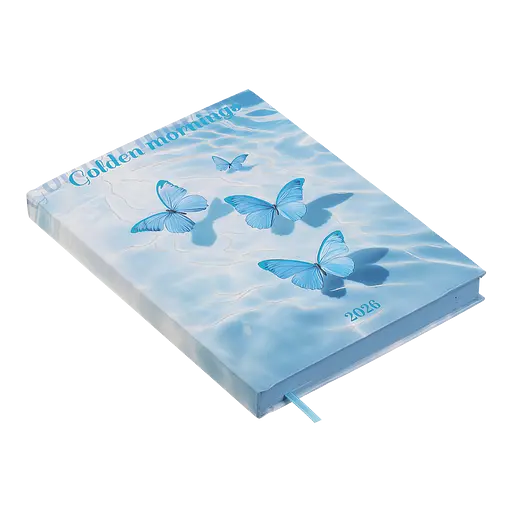 Щоденник датований Buromax Only 2026 поліграфічний A5 блакитний (BM.2183-14) - фото 3