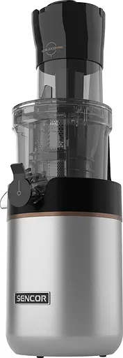 Sencor Соковыжималка отцентрированная 200Вт, жмых-0.6л, желоб на целое яблоко, пластик/металл, нерж. сталь-черный - фото 3
