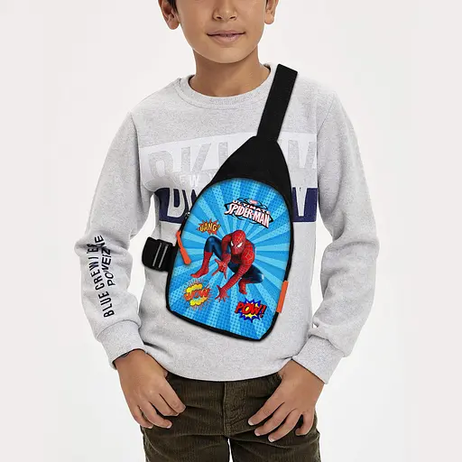 Сумка через плече дитяча Людина-павук 29х17 см сумка слінг для хлопчика (02263)