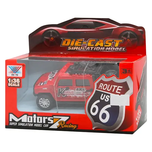 Игрушка DIY Toys Машинка внедорожник металлическая инерционная 1:36 в ассортименте (CJ-1479291) - фото 2