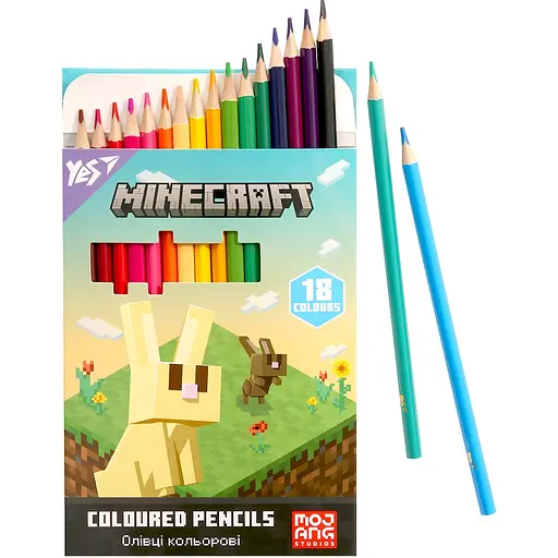 Олівці кольорові Yes Minecraft Spring 18 кольорів (290773) - фото 4