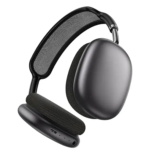 Накладні навушники Borofone BO35 Plus Adorable, ANC, BT headphones, BT5.4, AUX, 400mAh, 32h, 45h, grey - фото 4
