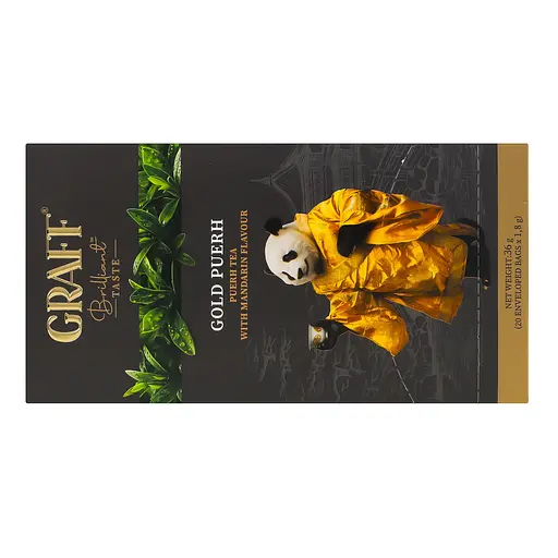 Уцінка. Чай пуер Graff Gold Puer з ароматом мандарина 30 г (20 шт. х 1.5 г) - фото 4