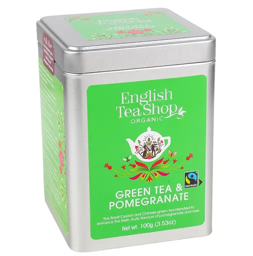 Чай зелений English Tea Shop з гранатом органічний 100 г