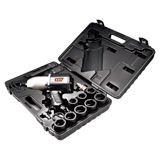 Гайковерт пневматический Mighty Seven NC-0615M0 3/4' 1627 Нм 4500 об/мин с набором головок 26-38мм