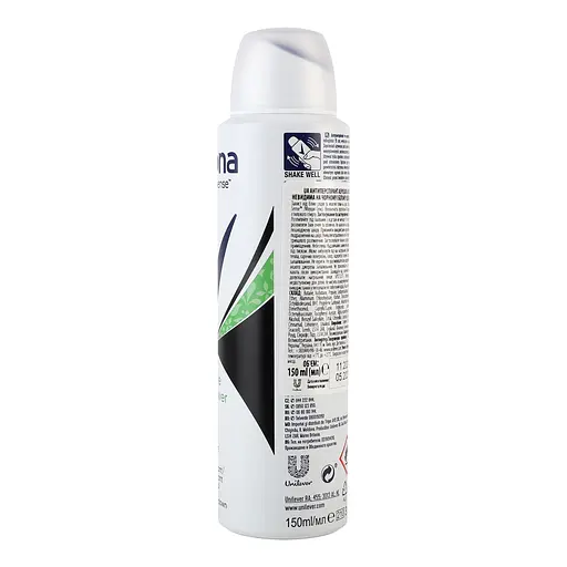Антиперспірант Rexona Свіжість Невидимий на чорному і білому одязі аерозоль 150 мл - фото 4