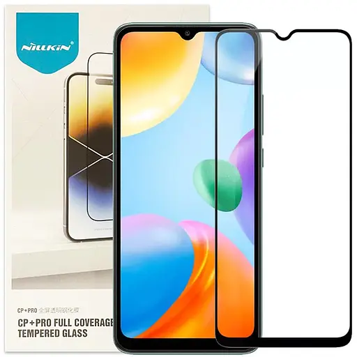 Захисне скло Nillkin (CP+PRO) для Xiaomi Redmi 10C / 12C / A3 / A3x / Poco C40 / C61 Чорний - фото 2