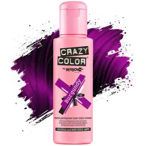 Тінт-фарба для волосся Crazy Color відтінок 61 бургунді 100 мл