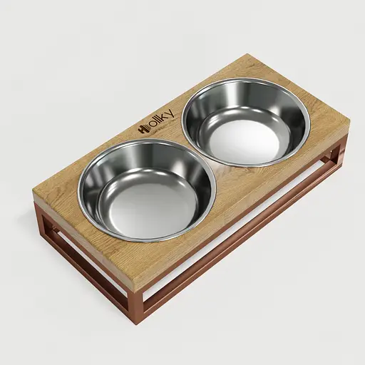 Hollky Base XS — миски на підставці для маленьких собак та котів (2 × 0,25 л) - фото 8