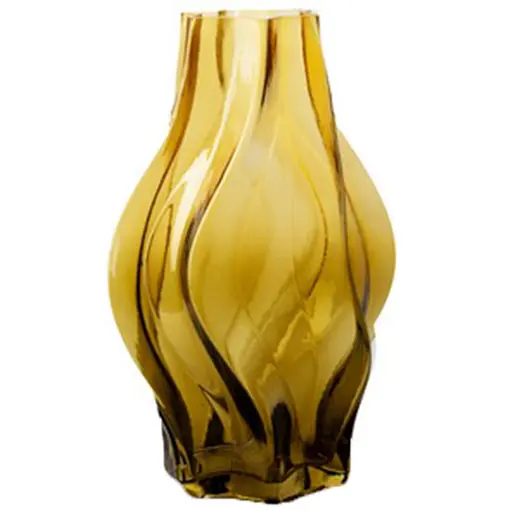 Ваза Lefard Selby Yellow стеклянная 25х15.5 см (804-167) - фото 1