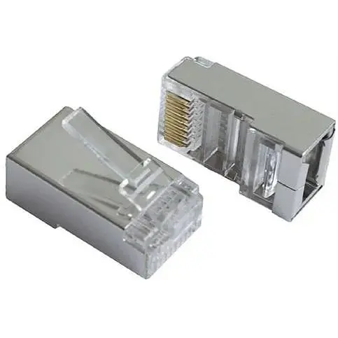 Коннектор RJ45 FTP 40 шт. Grey Cat.5e Patron (CON-RJ-45-8P8C-40-Э)