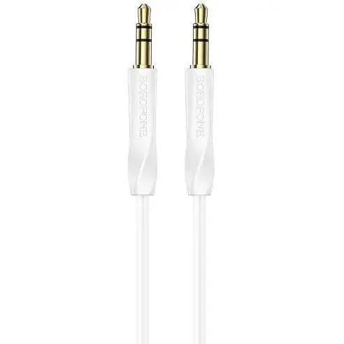 Аудіокабель Borofone BL16 Clear sound 3.5 мм/1 м білий - фото 1