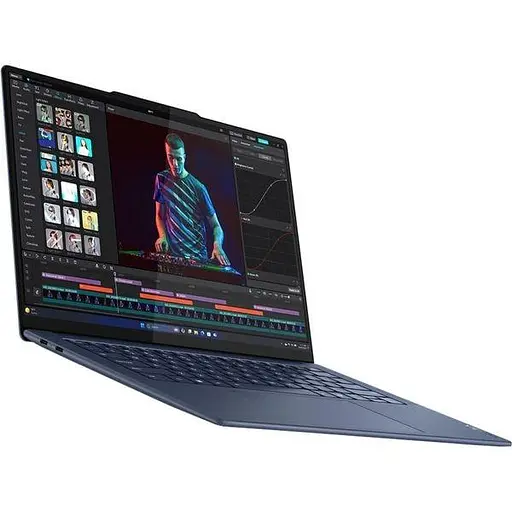 Ноутбук Lenovo Yoga Slim 7 14Q8X9, (83ED000NRM) / Qualcomm Snapdragon X Elite X1E-78-100 до 3,4 ГГц, 14,5 3K Touch, 16 ГБ SSD 1 ТБ, Adreno, Windows 11 Home, Cosmic Blue - фото 3