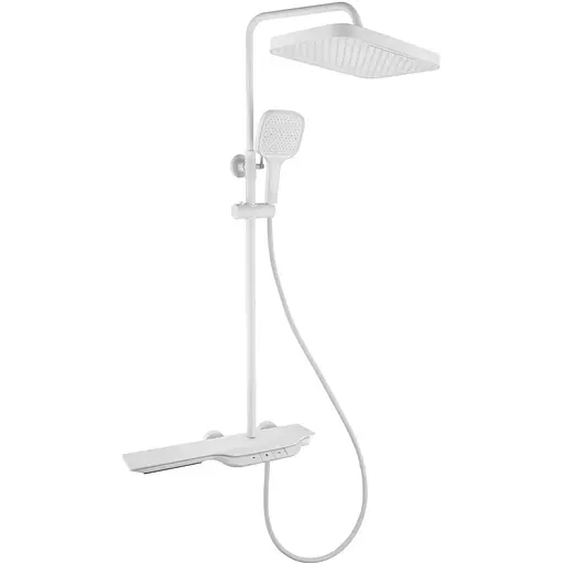 Душова система з термостатом Mixxus Premium Space-009-J white 3 режими MI6543, Білий матовий - фото 1