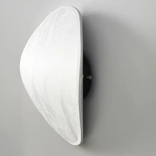 Текстильне бра із чорною основою 33х30 см Арт. WBM1 BK+WT Line F - фото 4