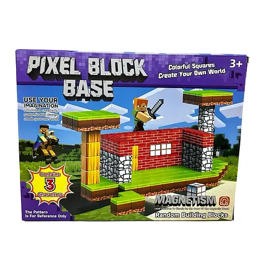 Магнітний конструктор Pixel Block Base на 38 деталей (RDF-950/1)