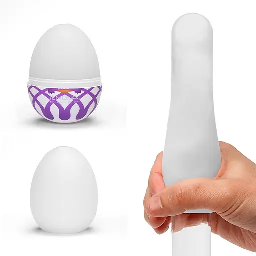 Мастурбатор яйцо Tenga Egg Wonder Mesh белый - фото 3