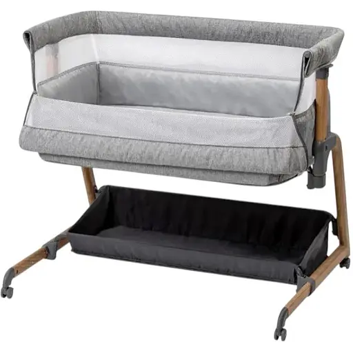 Кроватка для ребенка приставная FreeOn Bliss, grey - фото 2