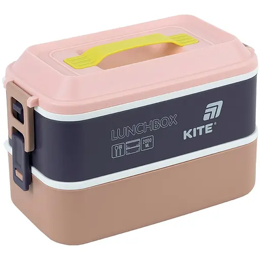 Ланчбокс подвійний Kite з наповненням бежевий 2 л (K25-1184-1)
