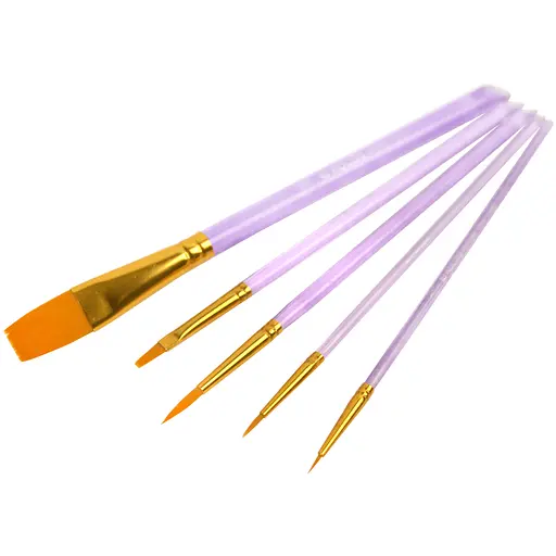 Набор кистей 7013 синтетика круглаг/плоская 3/2шт Kolos - фото 2