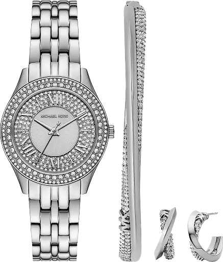 Часы Michael Kors Mini Harlowe MK4975SET + браслет и серьги