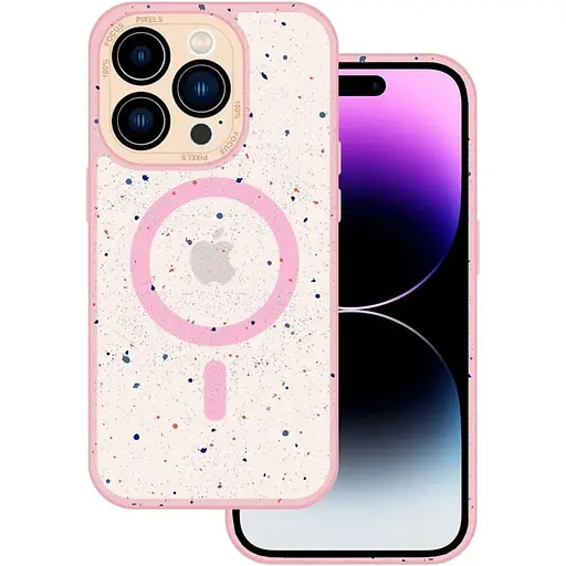Чехол-накладка DK для Apple iPhone 12 Pro Max MagSafe Composite Matte Splash (pink) - фото 4