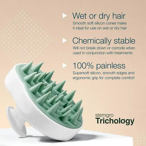 Силиконовая щетка для стимуляции кожи головы - фото 3