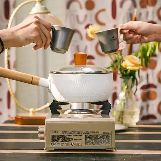 Портативная газовая плита Naturehike под цанговый баллон (Коричневая) - фото 4