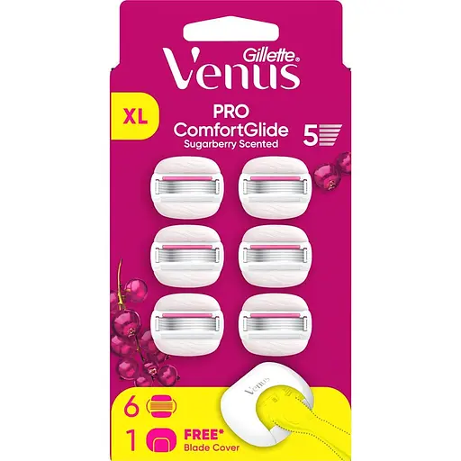 Сменные картриджи для бритья Venus Pro ComfortGlide Sugarberry 6 шт. - фото 1