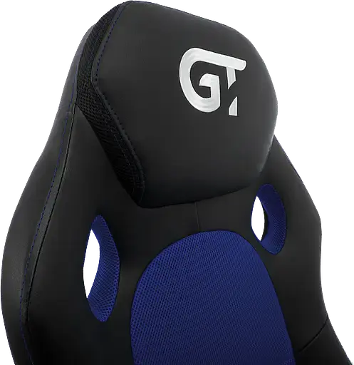 Геймерское кресло GT Racer черное с синим (X-2640 Black/Blue) - фото 5