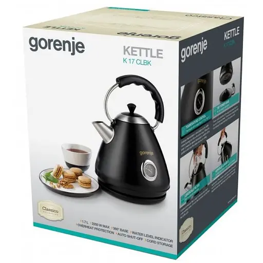 Електрочайник GORENJE K 17 CLBK - фото 5