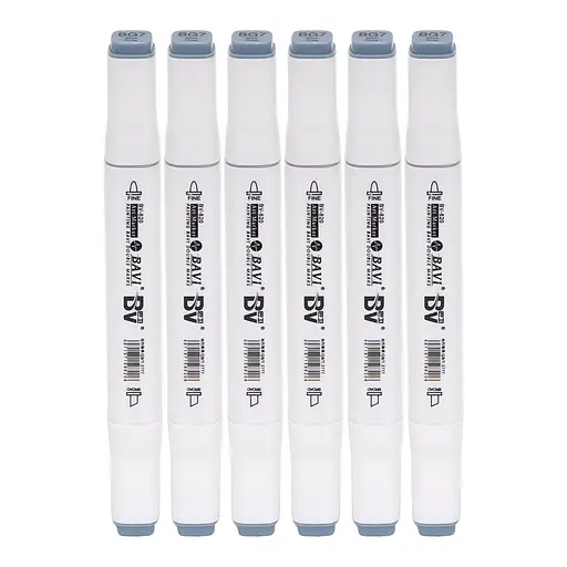 Скетч-маркер двусторонний Bavi №BG7, на спиртовой основе, 10 шт.