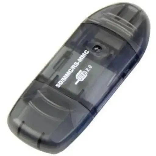 Кардрідер USB STLab U-371, чорний, USB 2.0 - SD - фото 1