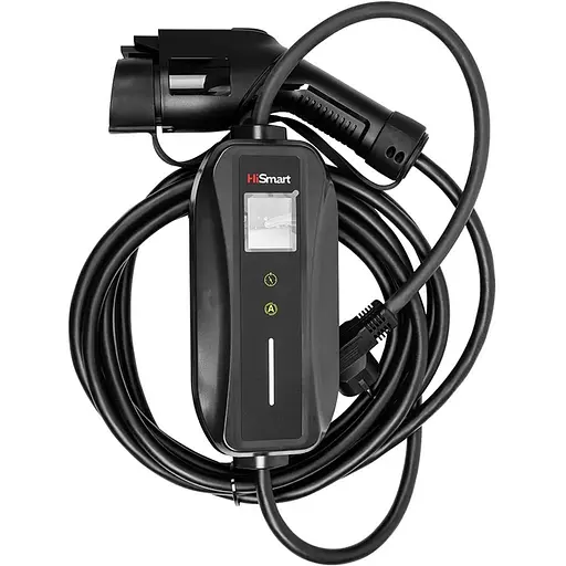 Зарядний пристрій HiSmart для електромобілів Type 1-Schuko (220V), 6-16A, 5 м