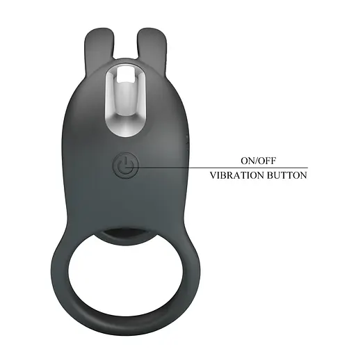 Насадка на пеніс Pretty Love Matty 10.5 см (чорний) - фото 4