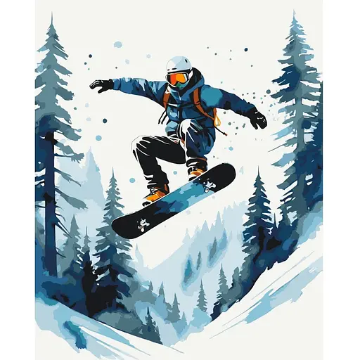 Набор для росписи ArtCraft Снежный экстрим 40 x 50 см (10160-AC)