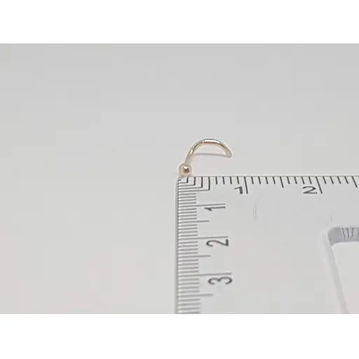 Золотая серьга-пирсинг в нос Dear. 1004 - фото 5