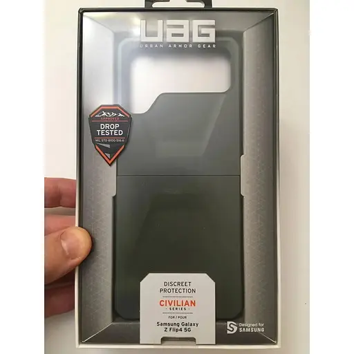 Оригинальный противоударный чехол UAG Civilian для Samsung Galaxy Z Flip4 Olive (214007117272) - фото 6