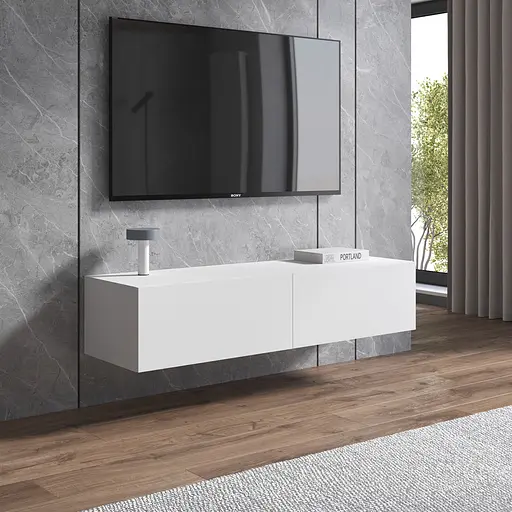 Тумба під телевізор Vays, навісна тумбочка M-18 Білий