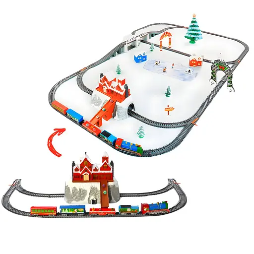 Детская новогодняя железная дорога Baby Toys Power Train (21816) - фото 2
