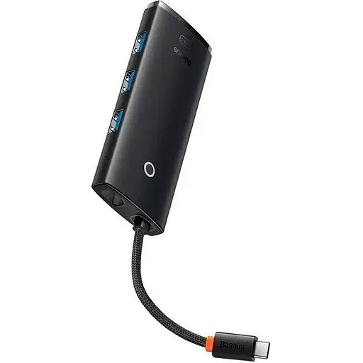 USB-хаб Baseus Lite Series 5-Port Type-C HUB Docking Station Black (WKQX040001) [89299] - фото 4