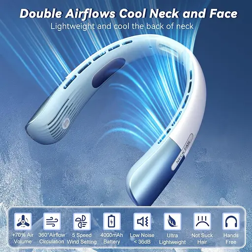 Портативный шейный вентилятор Newthinking - фото 2