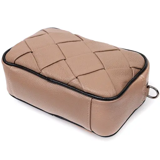 Кожаная сумка Vintage с переплетами 22х14х7.5 см sum0029009 - фото 5