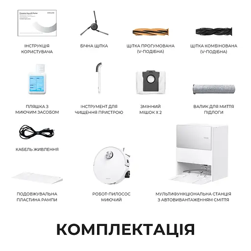 Робот-пилосос миючий Dreame Aqua 10 Roller White - фото 16