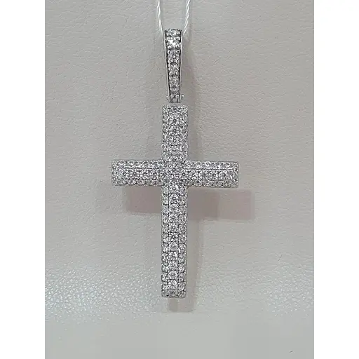 Золотий хрестик Імперія золота з фіанітами. КР048БИ - фото 2