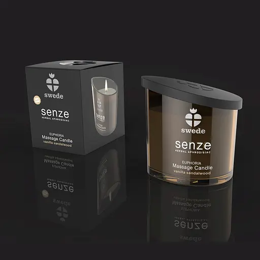 Свічка для масажу Senze Euphoria Massage Candle ваніль/сандал, 50 мл - фото 4