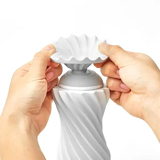 Мастурбатор Tenga Flex Silky White білий - фото 2