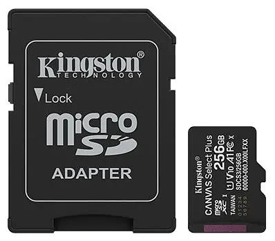 Карта пам'яті Kingston MicroSDXC(1) 256Gb/Gen3+Ad - фото 1